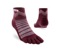 Chaussettes de randonnée Injinji Outdoor Midweight Mini-Crew Wool grenat L (44,5-47)