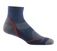 Chaussettes de randonnée légères Darn Tough Vermont pour homme, 1/4 de pouce, avec coussin, en laine mérinos, pour la randonnée, bleu/denim, tail