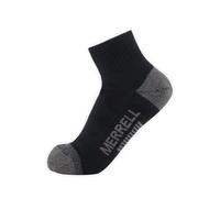 Chaussettes de randonnée Merrell Moab à cheville, chaussettes de marche d'épaisseur moyenne, évacuation de l'humidité et soutien de la voûte plantaire, noir, taille moyenne-grande