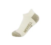 Chaussettes de randonnée Merrell Moab à coupe basse, chaussettes de marche de poids moyen, évacuation de l'humidité et soutien de la voûte plantaire, couleur Oatmeal Heather, taille S-M