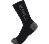 Chaussettes de randonnée Merrell Moab, mi-épaisseur, respirantes, rembourrées et avec soutien de la voûte plantaire, noir, grandes à très grandes