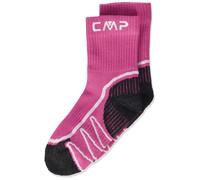 CMP - Chaussette de trekking enfant Poly Mid, Géranium-Blanc, 31/33