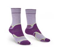 Chaussettes de randonnée pour femmes Bridgedale Hike poids moyen Performance Boot Wmn S (35-37) lilas/violet