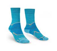 Chaussettes de randonnée pour femmes Bridgedale Hike poids moyen Performance Boot Wmn S (35-37) turquoise