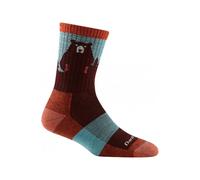 Chaussettes de randonnée pour femmes Darn Tough Bear Town Micro Crew Lightweight Lady Bourgogne L