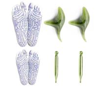 Chaussettes de réflexologie avec outil de massage des points déclencheurs, ensemble de chaussettes de massage de pieds de réflexologie avec stylo d'acupression pour soulager la douleur des pieds chez