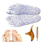 Chaussettes de réflexologie avec outils, chaussettes de massage de réflexologie des pieds avec outil de massage à points - de massage relaxant pour les mains pour homme et femme à la maison