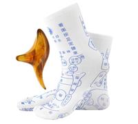 Chaussettes de réflexologie avec outils chaussettes élastiques de massage des pieds pour femmes et hommes anti-fatigue des pieds anti-stress pour parents grands-parents et personnes âgées