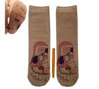Chaussettes de Réflexologie, Bas à Points de Déclenchement avec Outils, Chaussettes avec Planche de Réflexologie, Pour Voyage Week-End Vacances Matin Soir Après Le Travail Et Après Le Sport