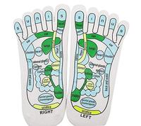 Chaussettes de réflexologie d'acupression Zone de réflexion du massage des pieds Chaussettes schématiques Point de pression des pieds Chaussettes auxiliaires de massage d'acupression