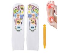 Chaussettes de réflexologie des pieds | Chaussettes de massage pour pieds | Coton Fatigué Soin des Pieds Adultes Spa Post-Entraînement Stimulation des tissus profonds Relaxation Confortable