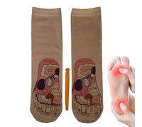 Chaussettes De Réflexologie Podale Chaussettes De Santé À Points De | Chaussettes avec Planche de Réflexologie Pour Maison W nd Vacances Soir Après Le Travail Post-Ex
