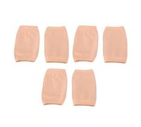 Chaussettes de réparation de talon, Gel hydratant, respirant, bout ouvert pour talons fissurés, talons secs et durs, 3 paires, Nylon et Silicone (Rosée)