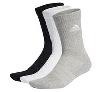 Adidas Chaussettes enfant Cushioned Crew 3 paires – gris chiné / blanc / noir Taille 19-21