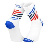 Chaussettes de running BV SPORT LIGHT RUN ''HAUTE'' MIAMI (BLEU/ROUGE) 42-44