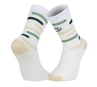 Chaussettes de running BV SPORT SOCQUETTE LIGHT RUN ''HAUTE'' (RIO-BEIGE/VERT) 39-41