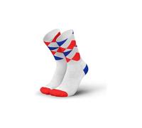 Chaussettes de running incylence peaks blanc rouge bleu