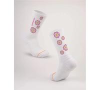 Chaussettes de running Les Frères Chaussettes Fleurs Rose XL (47/50)