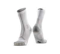 X-Socks Chaussettes de trail Trail Run Discover Crew Blanc Arctique / Gris Perle Taille 42-44