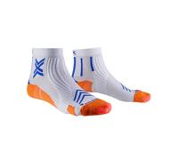 Chaussettes de running X-SOCKS RUN EXPERT ANKLE (WHITE/ORANGE/TWYCE BLUE) 35-38