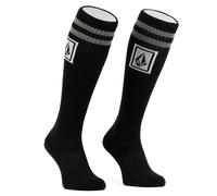 Chaussettes De Skate Volcom Ramp Stone Noires - Chaussettes Sneaker Mi-Mollet
