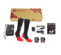Chaussettes de ski chauffantes, température réglable, chaleur durable , rouge 06R, trente-cinq à trente-huit