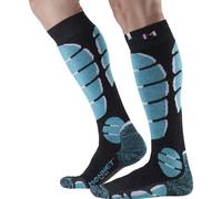 Monnet - Chaussettes de ski en laine de mérinos - Ski Medium Bleu en Laine - Taille 45-46 Bleu 45-46