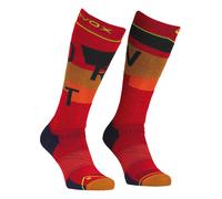 Chaussettes de ski Ortovox Freeride Long Socks Cozy M bordure rouge 45-47