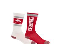 Chaussettes De Ski/snow Burton Kids' Weekend Midweight (2 Pack) Flame Scarlet Garçon Rouge 2026
