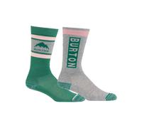Chaussettes De Ski/snow Burton Kids' Weekend Midweight (2 Pack) Soft Sage Garçon Vert 2026