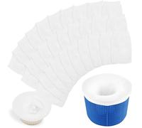 Chaussettes de Skimmer de Piscine, 30 Pièces Chaussette Filtre Piscine Filtre Skimmer Piscine Nylon Élastique Réutilisable Pool Skimmer Socks pour Peuvent Emprisonner Pollen, Feuilles, Cheveux