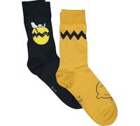Chaussettes de Snoopy - Peanuts - Lot de 2 - EU39-42 à EU 43-46 - pour Unisexe - multicolore EU 39-42