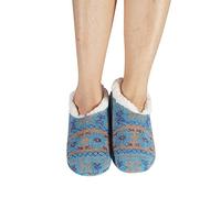 Chaussettes de sol d'hiver pour femmes Chaussettes chaudes pour l'intérieur Aiguilles à tricoter pour chaussettes, bleu clair, taille unique