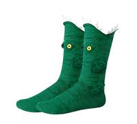 Chaussettes de sol en tricot pour femme,Chaussettes Tricotées en Forme de Crocodile,Chaussette amusantes,Chaussette d'hiver 3D avec animaux,chaussette hiver femme,pour Femmes Filles Cadeau de Noël