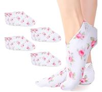 Chaussettes de spa pour femmes, confortables au toucher, durables, efficaces pour retenir les lotions et les pommades, adaptées au soulagement des pieds secs et crevassés (4 pièces)
