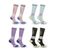 Chaussettes de sport à tube long Chaussettes de pression en maille pour femmes Chaussettes de course à pied pour mollet, Set 1, taille unique