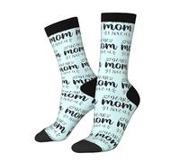 Chaussettes De Sport Chère Maman, Je T'Aime Chaussettes De Compression Drôle Chaussettess Sportif Multicouleur Équipage Chaussettess Pour Course À Pied Vélo Randonnée 40 Cm
