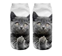 Chaussettes de Sport Coton 36-40 Theme 3D Merde Minou Fuck Kitty [001]