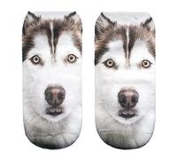 Chaussettes de sport Coton 36-40 Theme 3D rauque Husky [001]