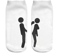 Chaussettes de sport Coton 36 - 40 Theme 3D unique conception confortable des sports chaussettes chat noir et blanc sexe [001]