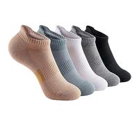 Chaussettes de Sport de Badminton épaissies pour Femmes Chaussettes d'extérieur Respirantes pour la Course à Pied Rose Pale Fille