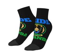 Chaussettes de sport en coton, respirantes et décontractées, aux couleurs du drapeau rwandais, idéales pour la course à pied. Un cadeau original pour hommes, femmes et adolescents.
