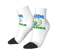 Chaussettes de sport en coton, respirantes et décontractées, aux couleurs du drapeau rwandais, idéales pour la course à pied. Un cadeau original pour hommes, femmes et adolescents.