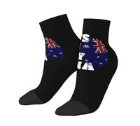 Chaussettes de sport en coton, style australien, motif drapeau « It's In MyAustralia », basses et respirantes, idéales pour hommes, femmes et adolescents. Idée cadeau originale.