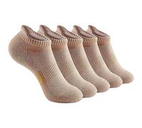 Chaussettes de sport épaisses pour femme avec fond en serviette - Respirantes - Pour la course à pied - Chaussettes d'extérieur - Viande, beige, taille unique