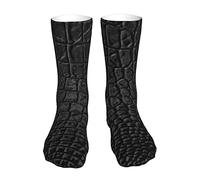 Chaussettes De Sport Imprimé Animal Crocodile Chaussettes De Compression Multicouleur Équipage Chaussettess Drôle Chaussettess Hautes Pour Snowboard L'Escalade Randonnée 40 Cm