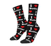 Chaussettes De Sport J'Adore Butler Chaussettes De Compression Mode Chaussettess Sportif Doux Chaussettess Hautes Pour L'Escalade Marche Vélo 40 Cm