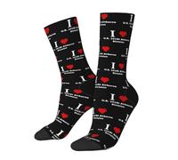Chaussettes De Sport J'Adore La 101E Division Américaine Chaussettes De Compression Mode Équipage Chaussettess Doux Chaussettess D'Entraînement Pour Snowboard L'Escalade Marche 40 Cm