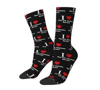 Chaussettes De Sport J'Adore Le Service Des Douanes Américain Chaussettes De Compression Mode Chaussettess De Bureau Doux Chaussettess Hautes Pour Vélo Randonnée L'Escalade 40 Cm