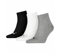 Chaussettes de Sport Puma QUARTER PLAIN 3P 701230337 882 Gris 3 paires
